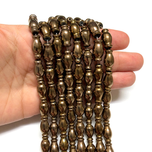 8x16mm Hematit - Bakır