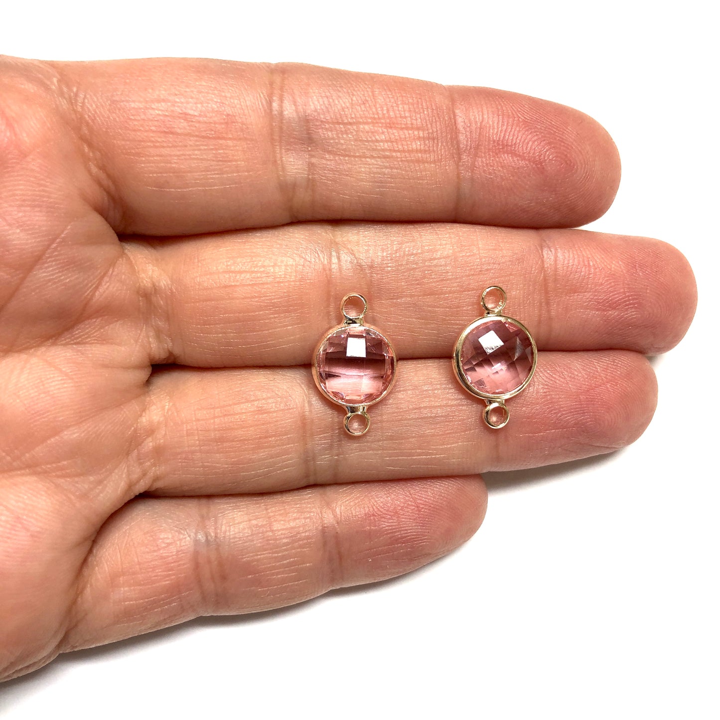 Altın Kaplama 11mm Zirkon Taşlı Bileklik - Pembe