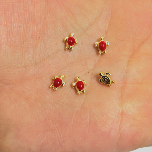 Vergoldetes Emaille-Schildkrötenwerkzeug - Minze