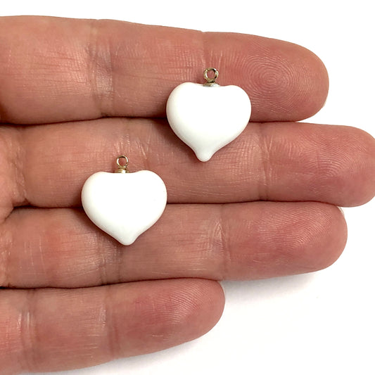 Murano Heart - White