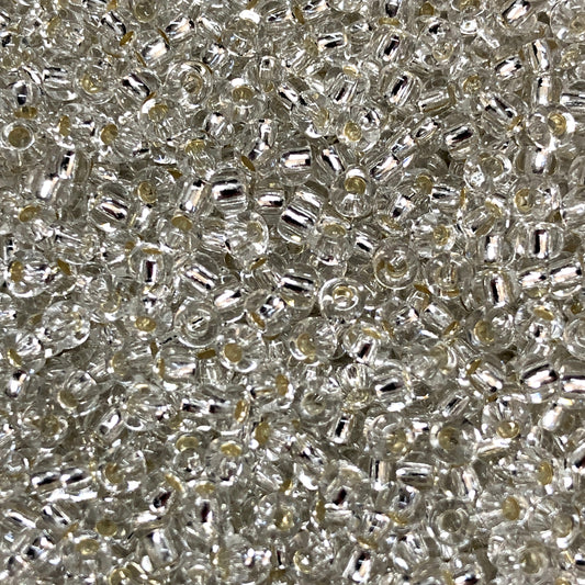 Asmara Sandperlen 8/0-78102 Kristallisiertes Silber