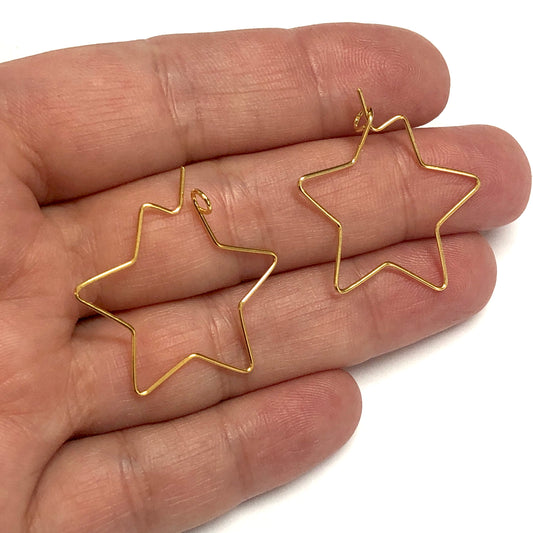 Gold Plated Earring Bracket