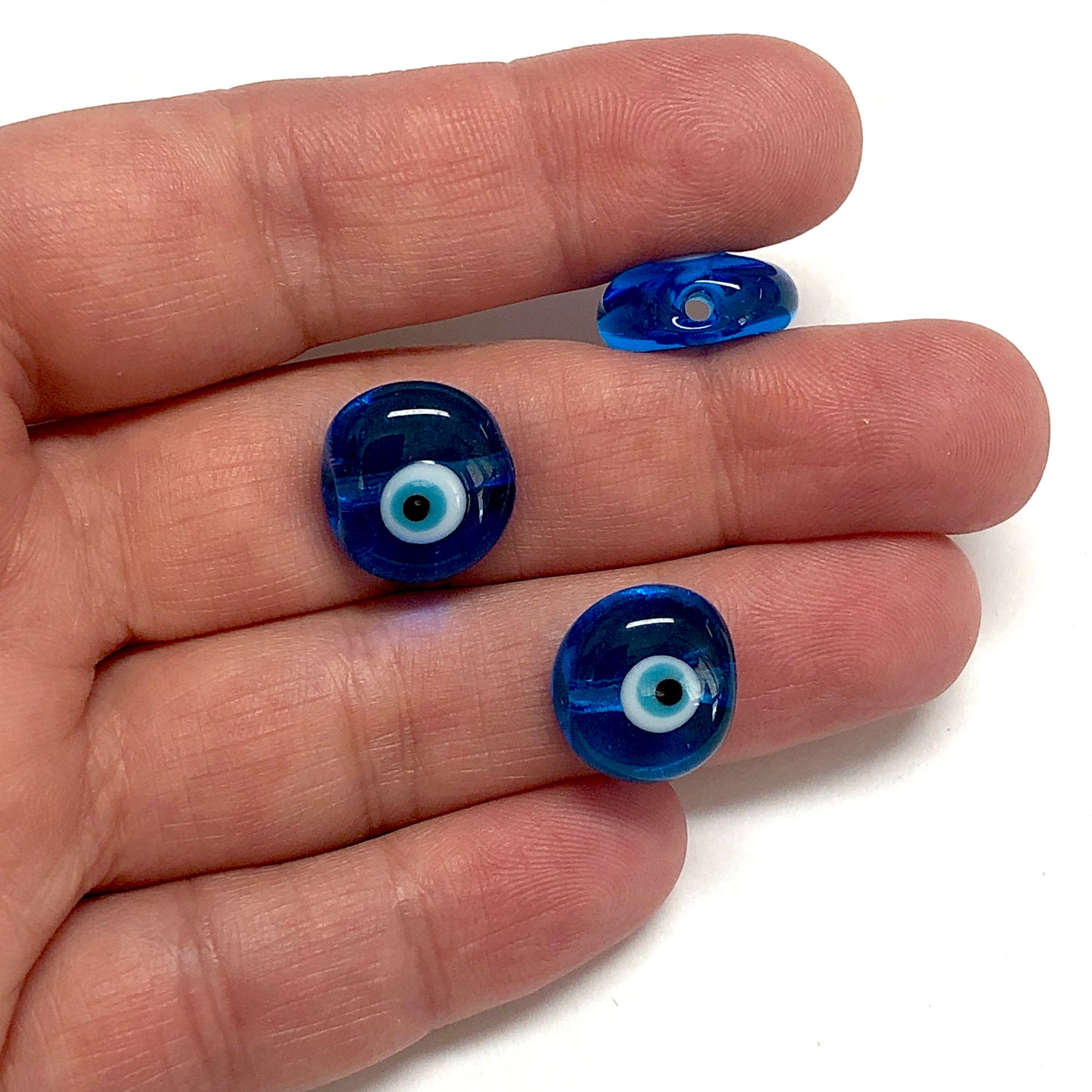Muranoglas-Perle mit bösem Blick 1 – Blau