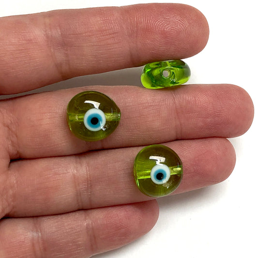 Muranoglas Evil Eye Bead 1 – Hellgrün