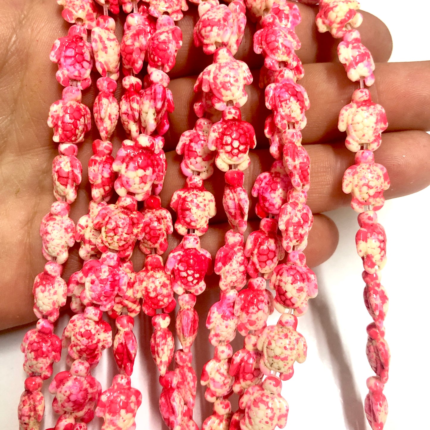 Turkuaz Havlit Kaplumbağ- Kırmızı & Pembe Mix