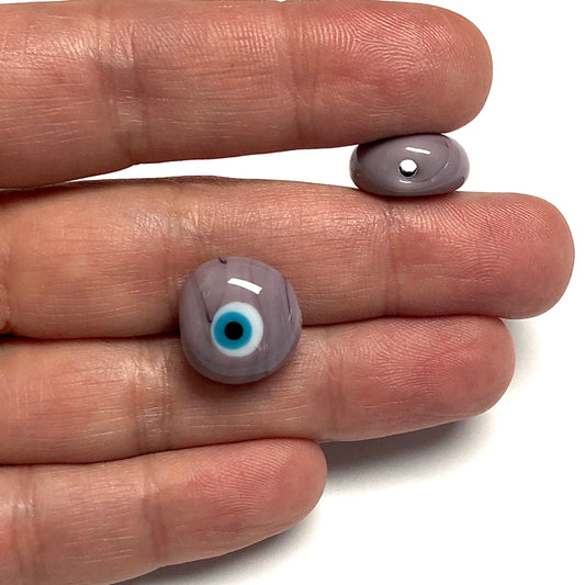 Muranoglas-Evil-Eye-Perlen 2 – Flieder