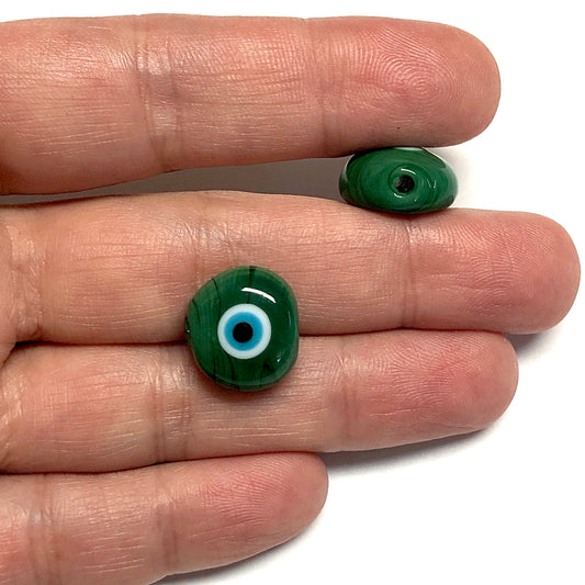 Muranoglas Evil Eye Perlen 2 – Grün