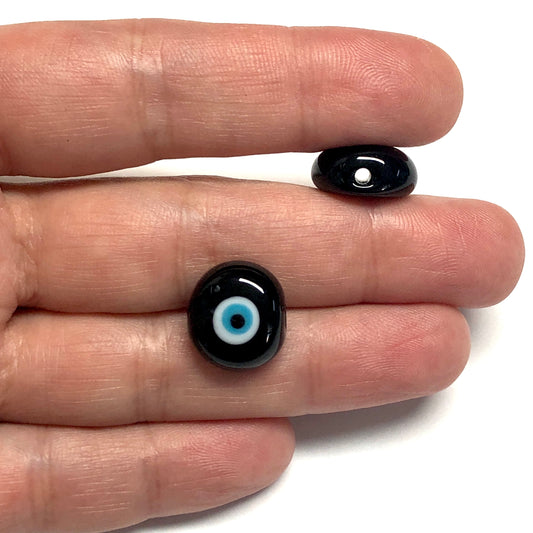 Muranoglas Evil Eye Perlen 2 – Schwarz