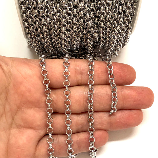 Rodyum Kaplama 5mm Doc Zincir