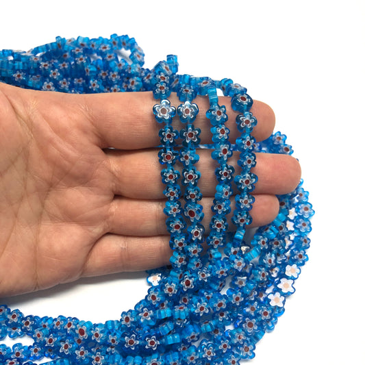 Murano Cam Çiçek - Mavi - 2