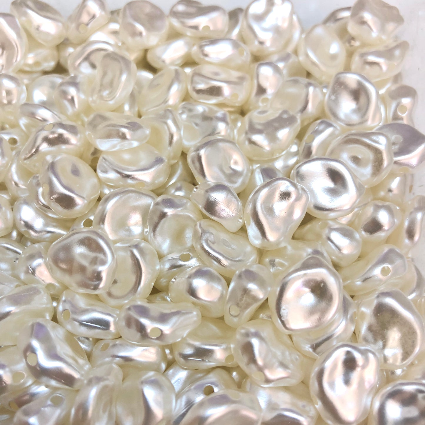 Akrilik Şekilsiz İnci Krem- No:0121