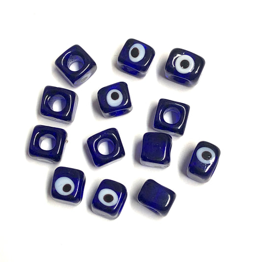Murano Küp Nazar 10mm - Lacivert