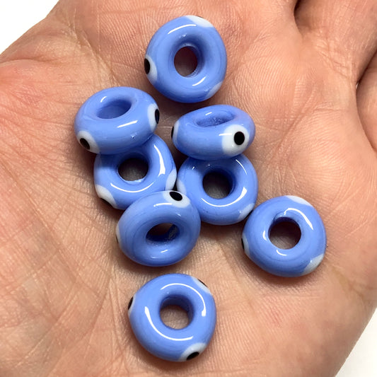 Murano Cam Nazar Rondel-Leylak