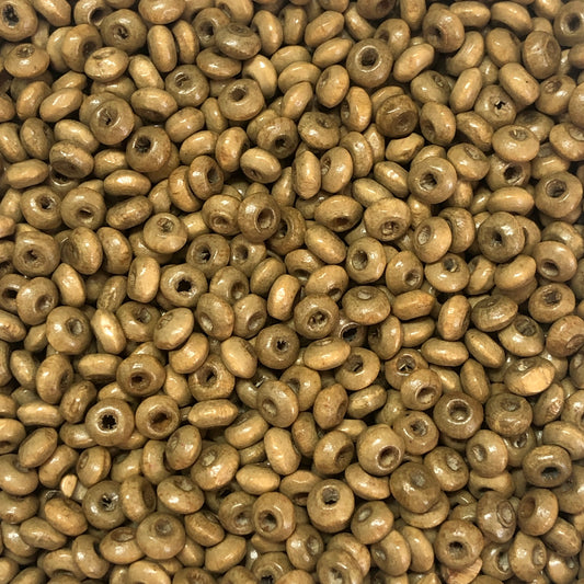 4mm Ufo Ahşap Boncuk - 14 Vizon