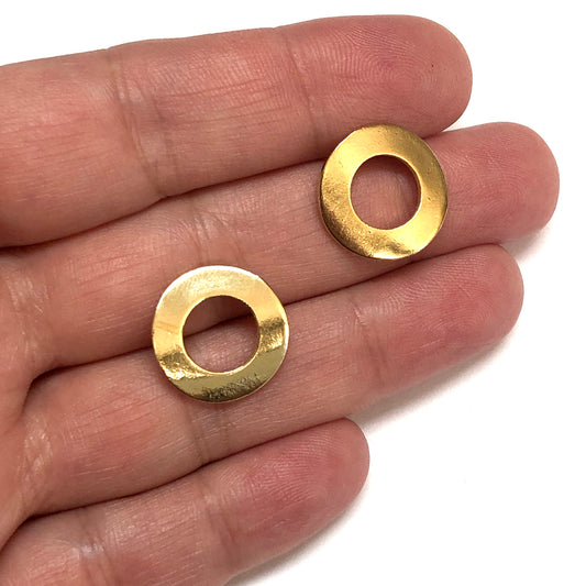 Altın Kaplama Yuvarlak Küpe Aparatı