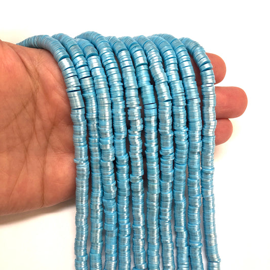 Polymer Clay Metalik  6 Fimo mm - 8 - Mavi
