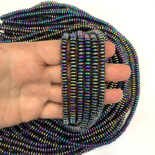 6mm Pul Hematit - Ebruli