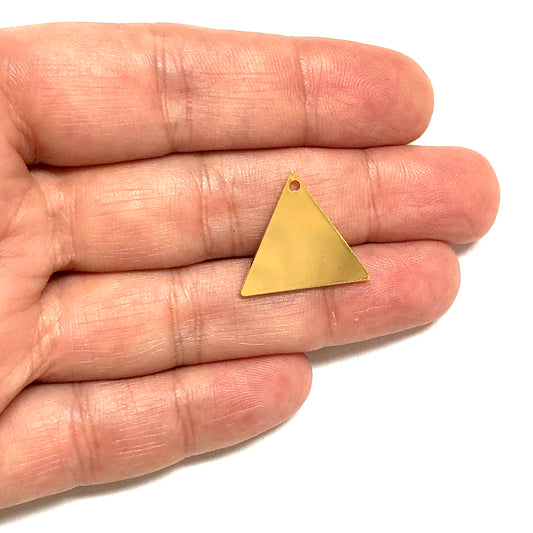 Altın Kaplama 21x18mm Üçgen Plaka