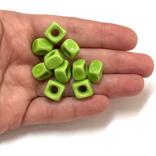 Murano Cam Küp - Fıstık Yeşil