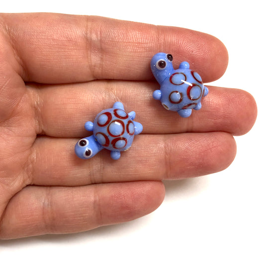 Murano Cam Kaplumbağa - Lila