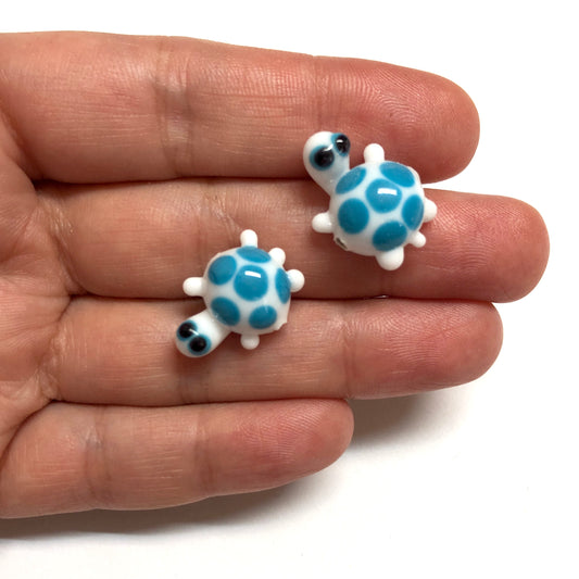 Murano Cam Kaplumbağa - Beyaz