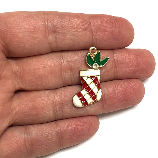 Altın Kaplama Zirkon Taşlı Mineli Yeni Yıl Aparat - 10