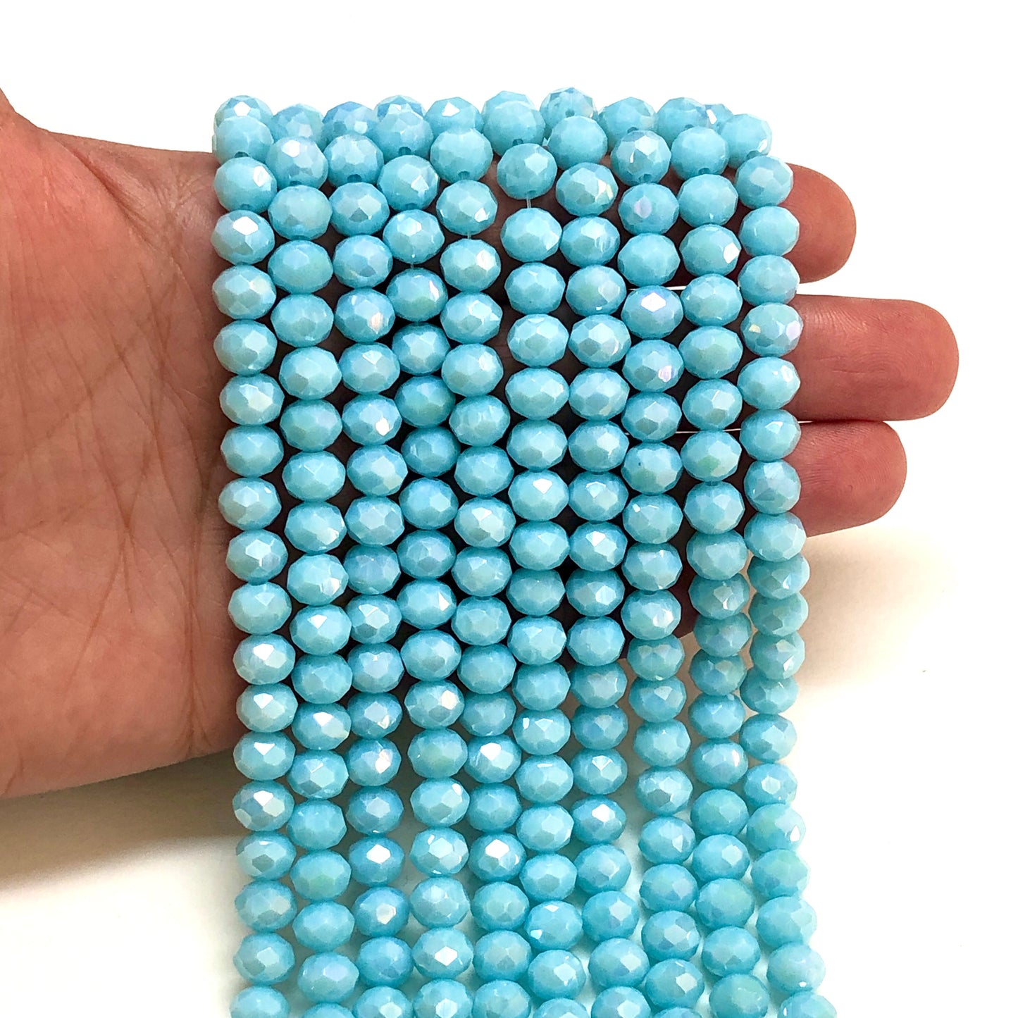 Crystal Beads, Chinese Crystal-8mm-25 (Jean Blue)