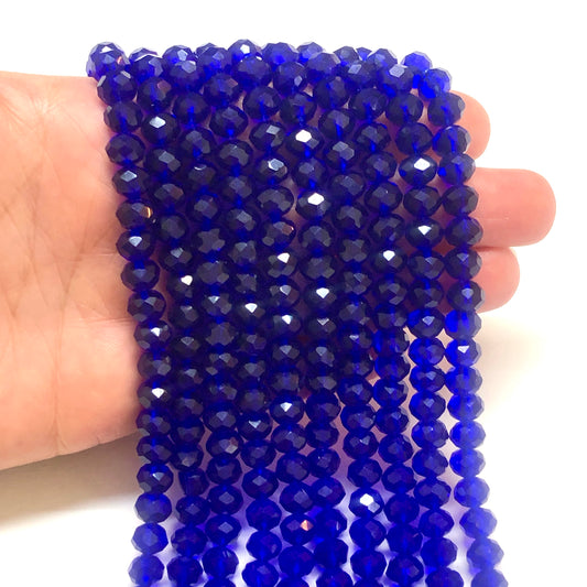 Kristal Boncuk, Çin Kristali-8mm-28 (Şeffaf Saks)