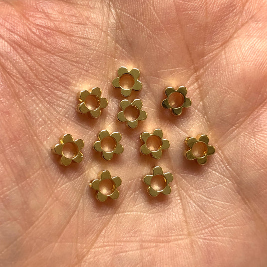 Altın Kaplama 6mm Çiçek Ara Aparat