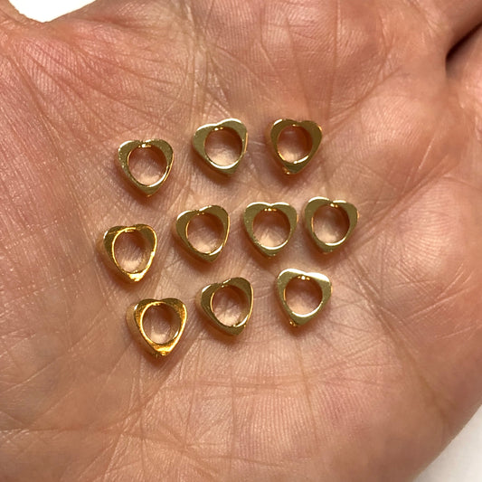 Altın Kaplama 8mm İçi Boş Kalp Ara Aparat