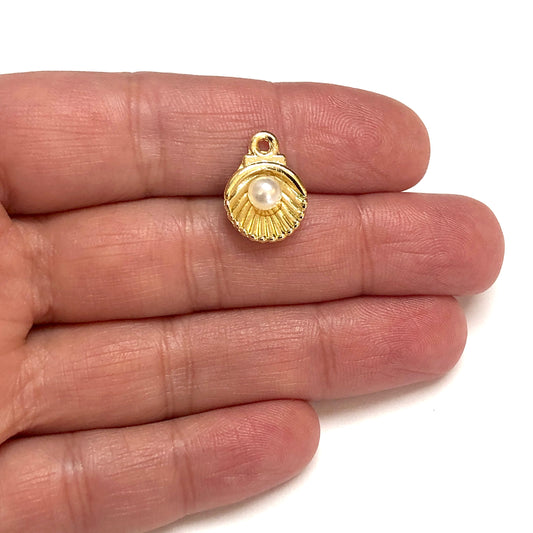Gold Plated Pearl Oyster Rocking Attachment