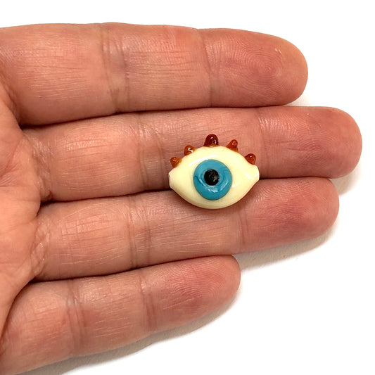 Murano Cam Nazar Göz - Krem