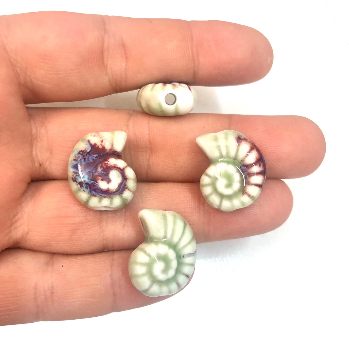 Seramik Salyangoz Büyük Boy  - Mint