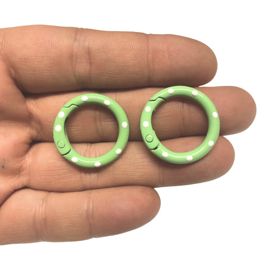 Mineli Yuvarlak Benekli Karabina 25mm - Yeşil