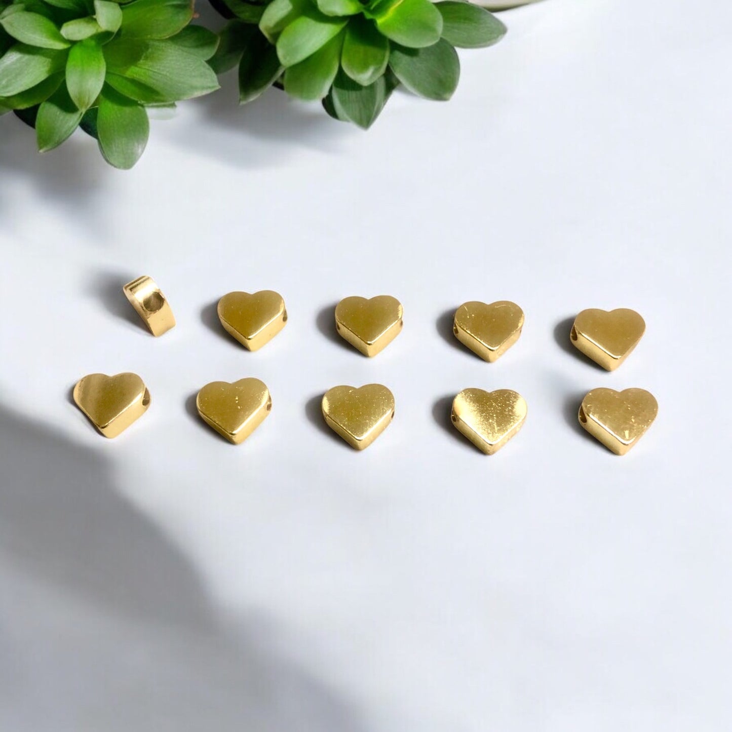 Rhodium Plated Heart Model Insert