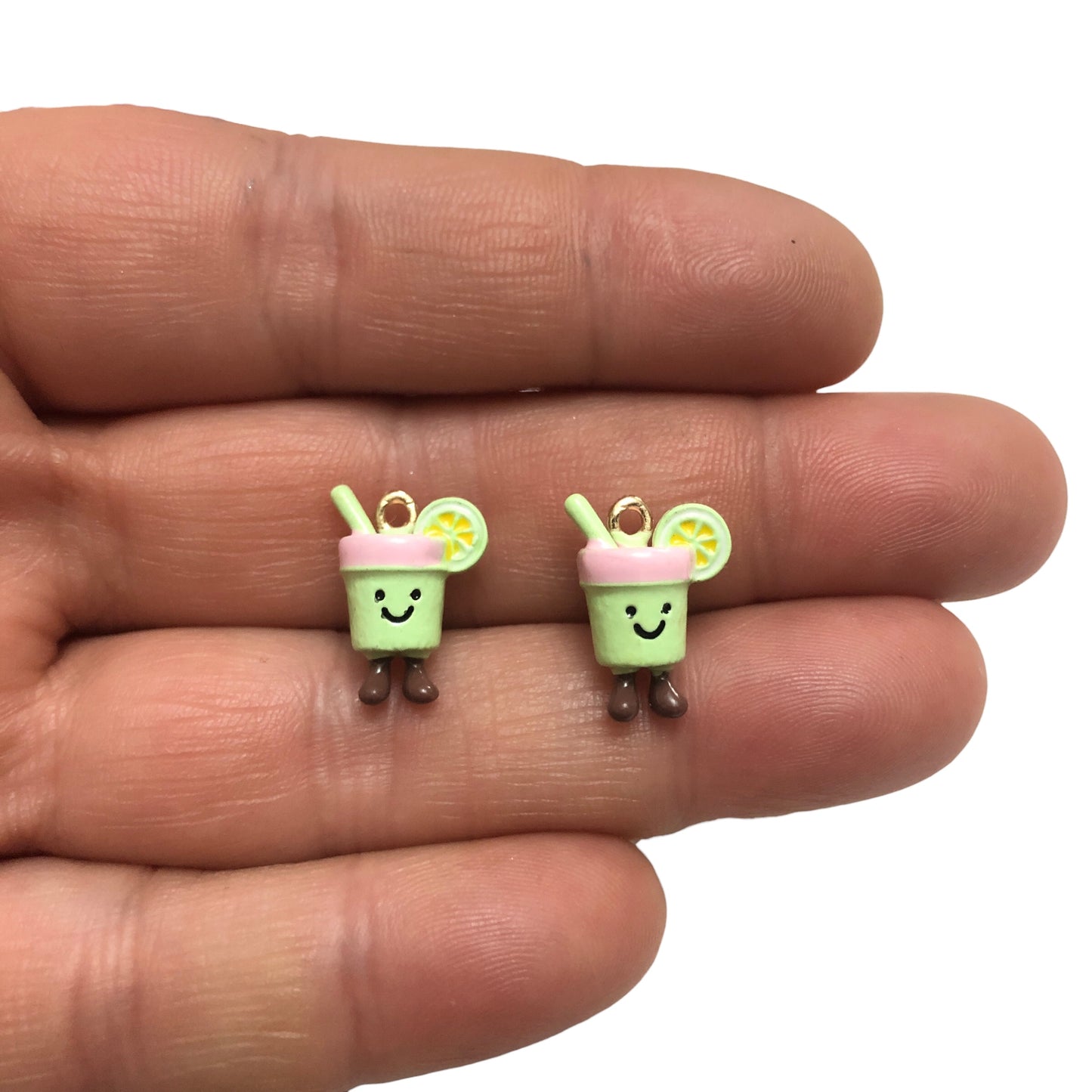 Altın Kaplama Üç boyutlu Yeşil Limonata Sallantı