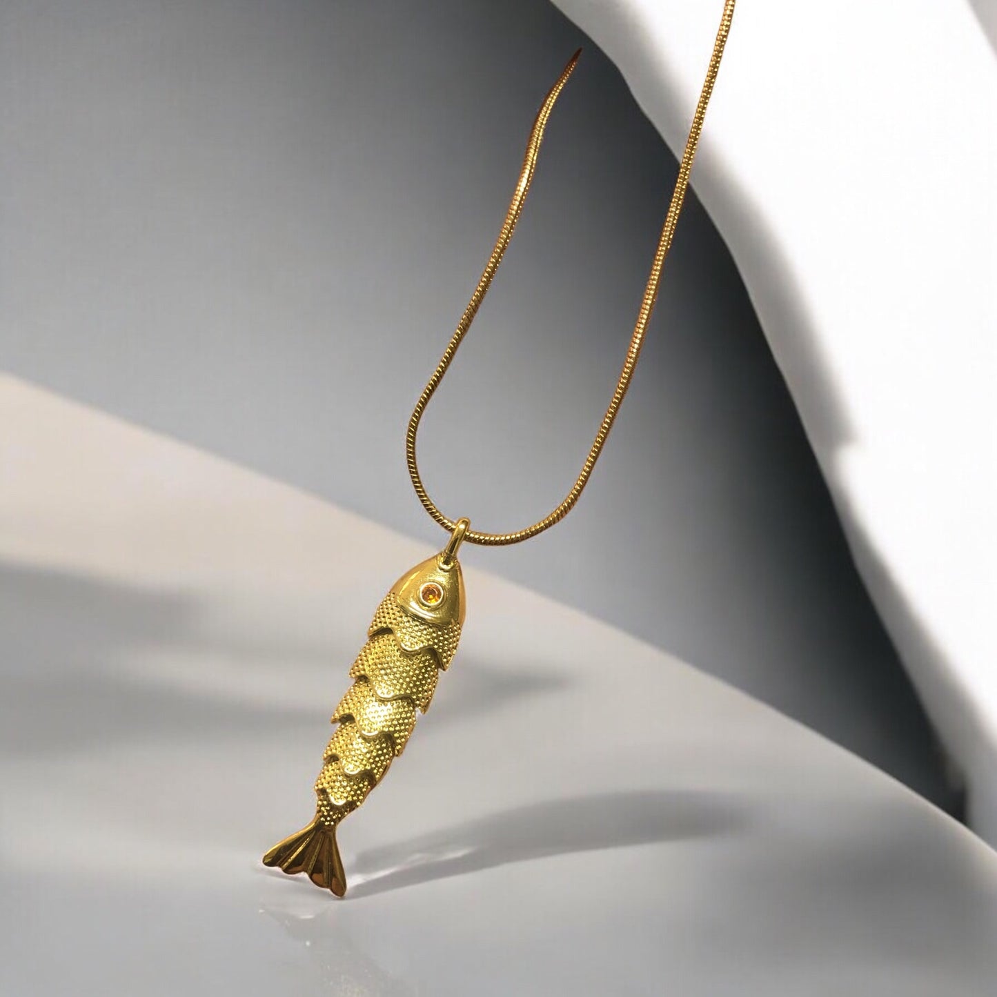 Altın Kaplama Hareketli Balık Büyük Boy