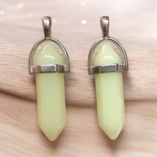 Doğal Taş Füze Kolye Ucu -Fosfor Taşı