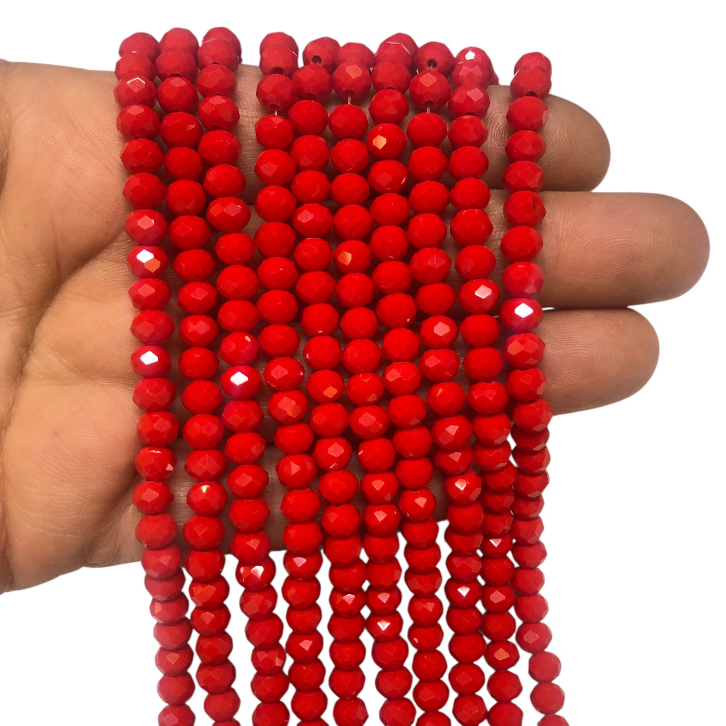 Chinese Crystal 6mm - 11 - Shiny Claret Red