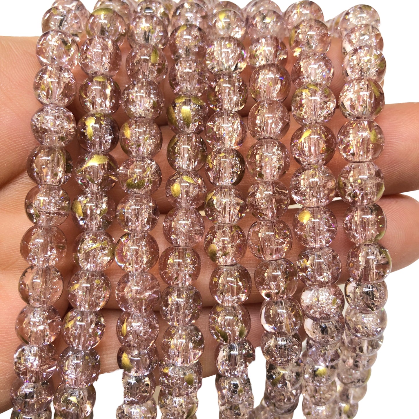 8mm Cam Boncuk -093 ( Mürdüm)