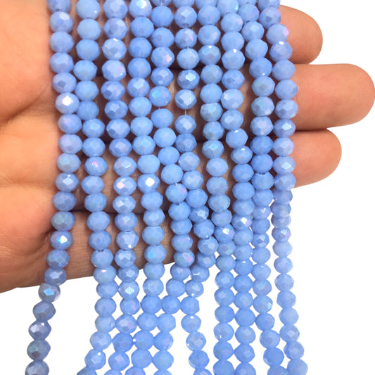 Çin Kristali 6mm - 6098 Buzlu Janjanlı Leylak