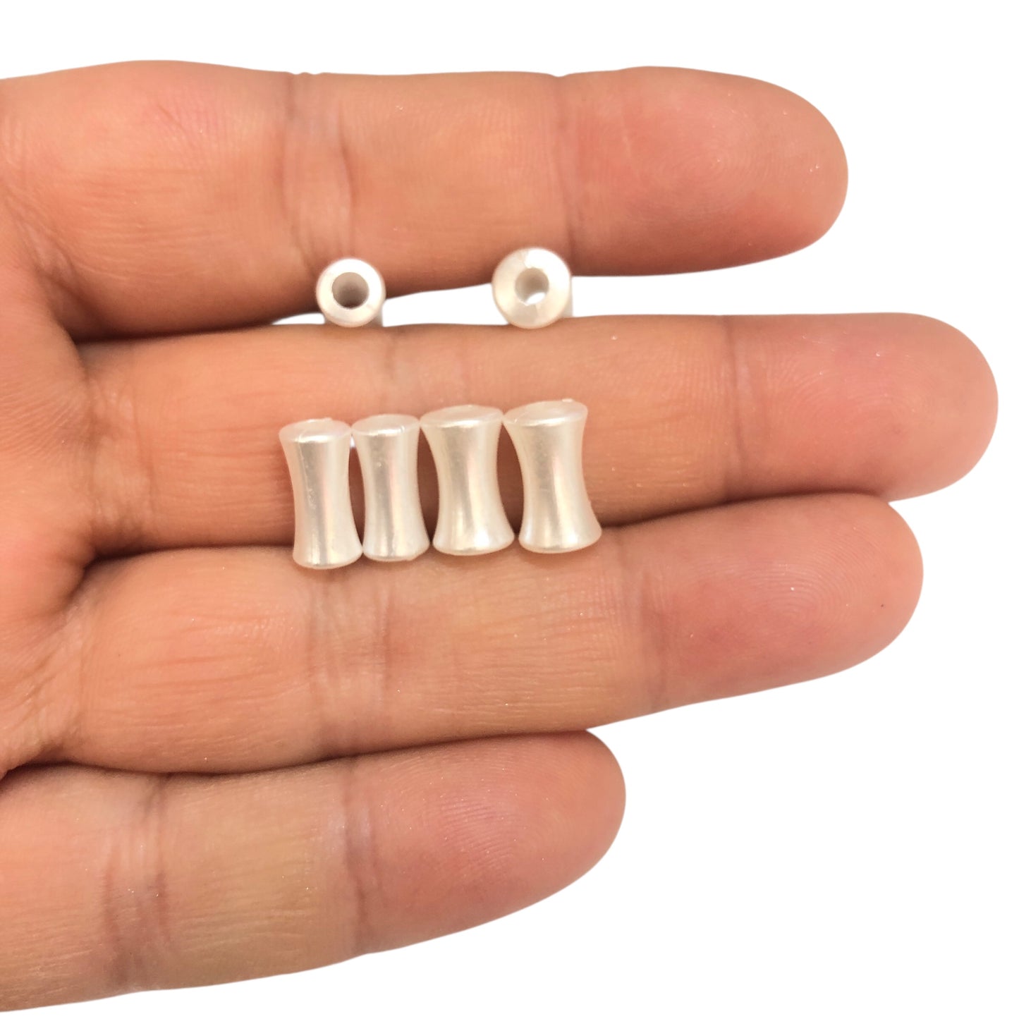 Akrilik Şekilsiz İnci Krem- Vazo No:0123