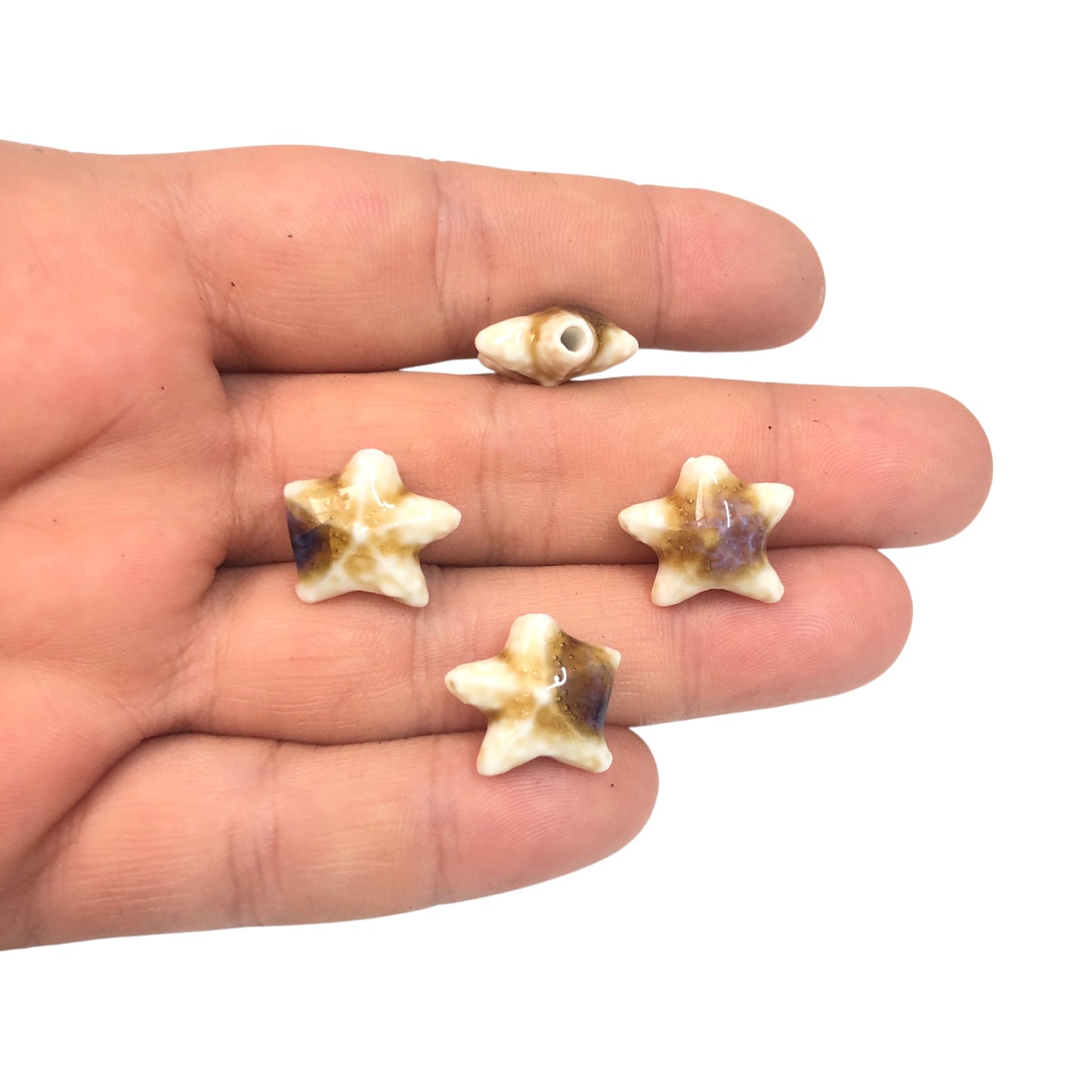 Seramik Yıldız  Orta Boy  - Krem
