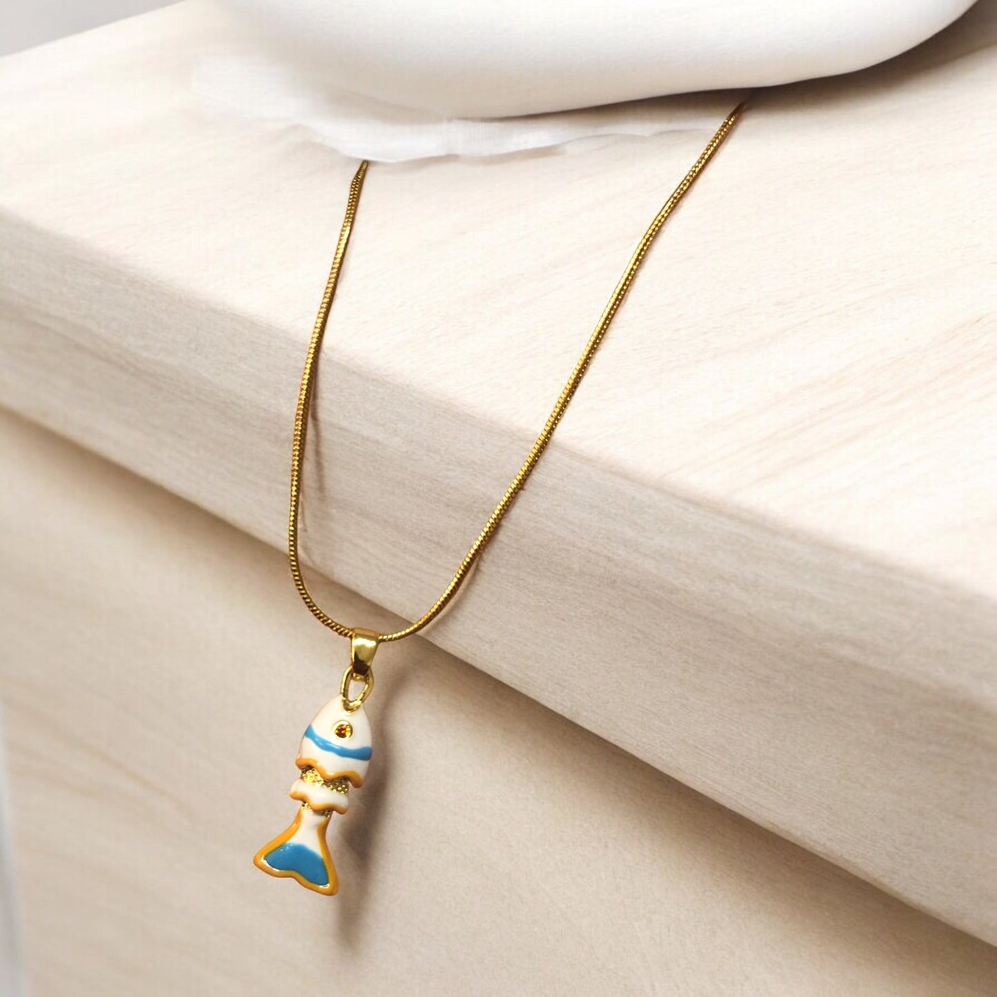 Altın Kaplama Hareketli Balık Küçük Boy - 9