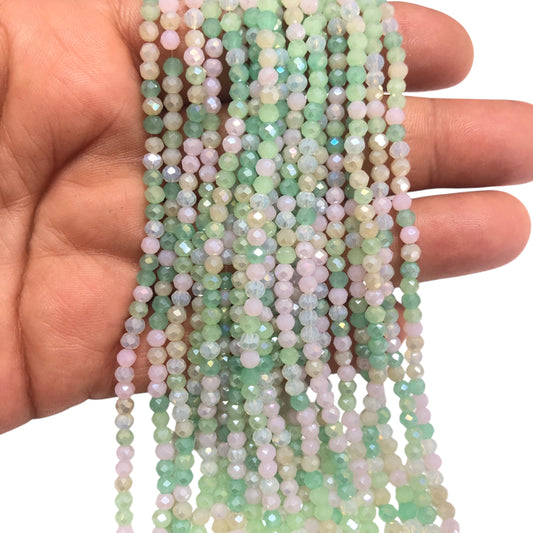 Kristal Boncuk, Mix Çin Kristali-3mm-77