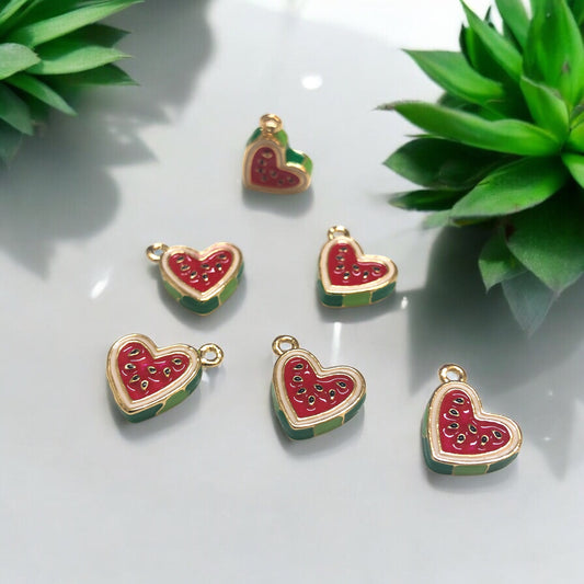 Vergoldeter Emaille-Erdbeer-Schüttelaufsatz – Neongrün