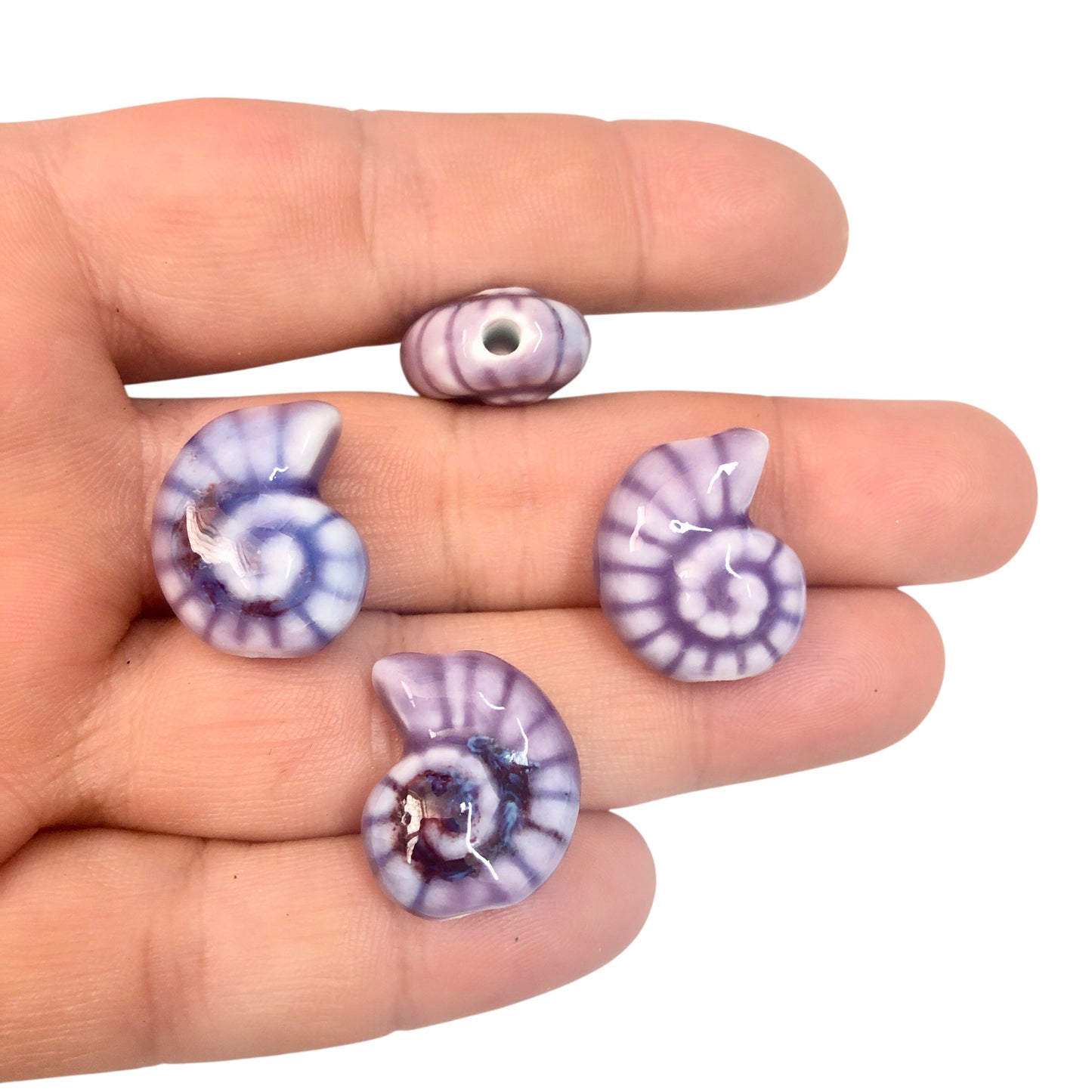 Seramik Salyangoz Büyük Boy  - Lila