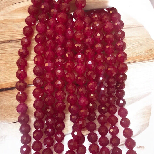 A kalite Myanmar Ruby (Yakut ) - 6 mm Petek Kesim