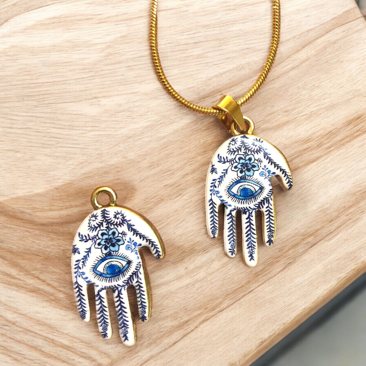 Gold Plated Zircon Stone T Lock -1