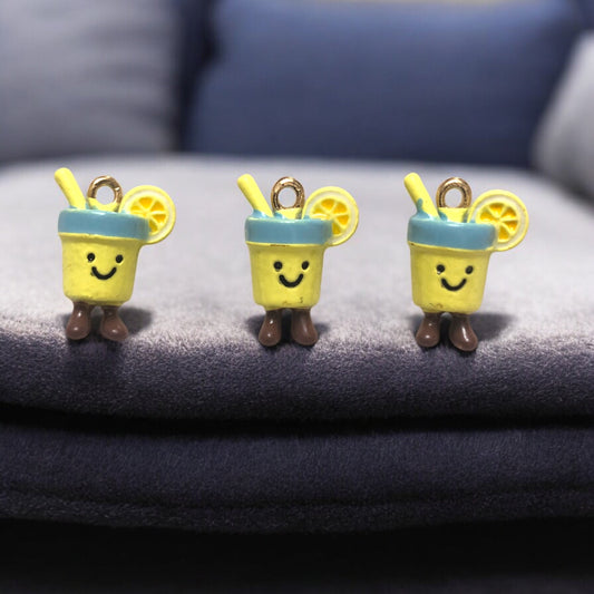 Altın Kaplama Üç boyutlu Sarı Limonata Sallantı